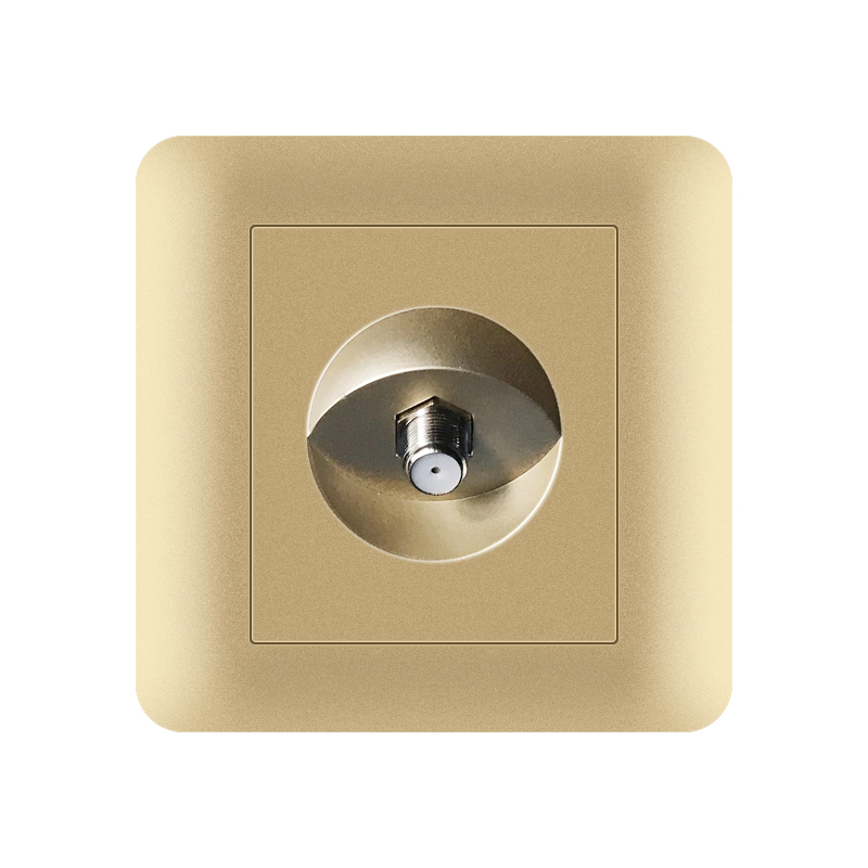 Plastic Socket TH+TJ-Satellite socket-Gold